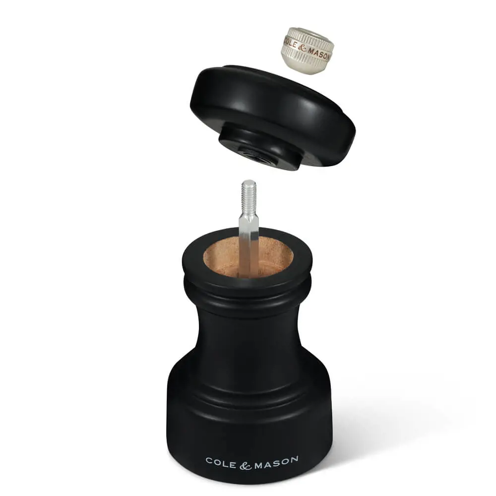 Cole & Mason Hoxton Black Wood Pepper Mill 104mm